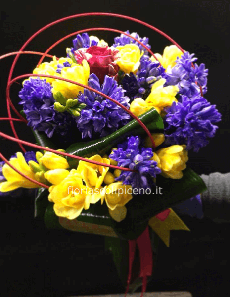 Bouquet di rose arancio