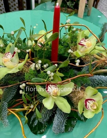Centrotavola con candela