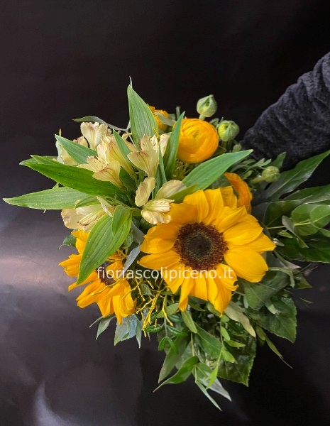 Bouquet sulle tonalità del giallo